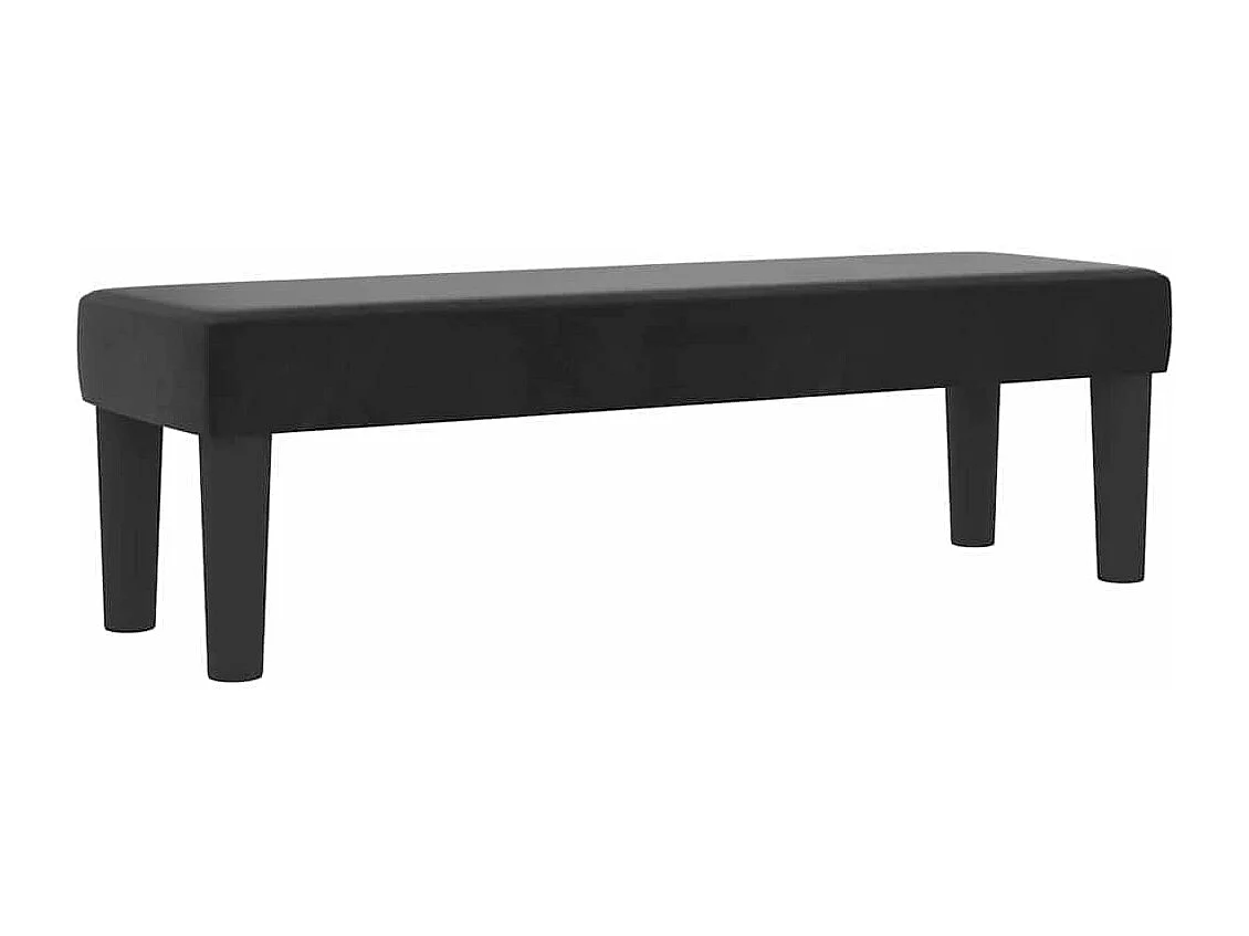 Cama tipo Box Spring con colchón Negro 120 x 190 cm Terciopelo