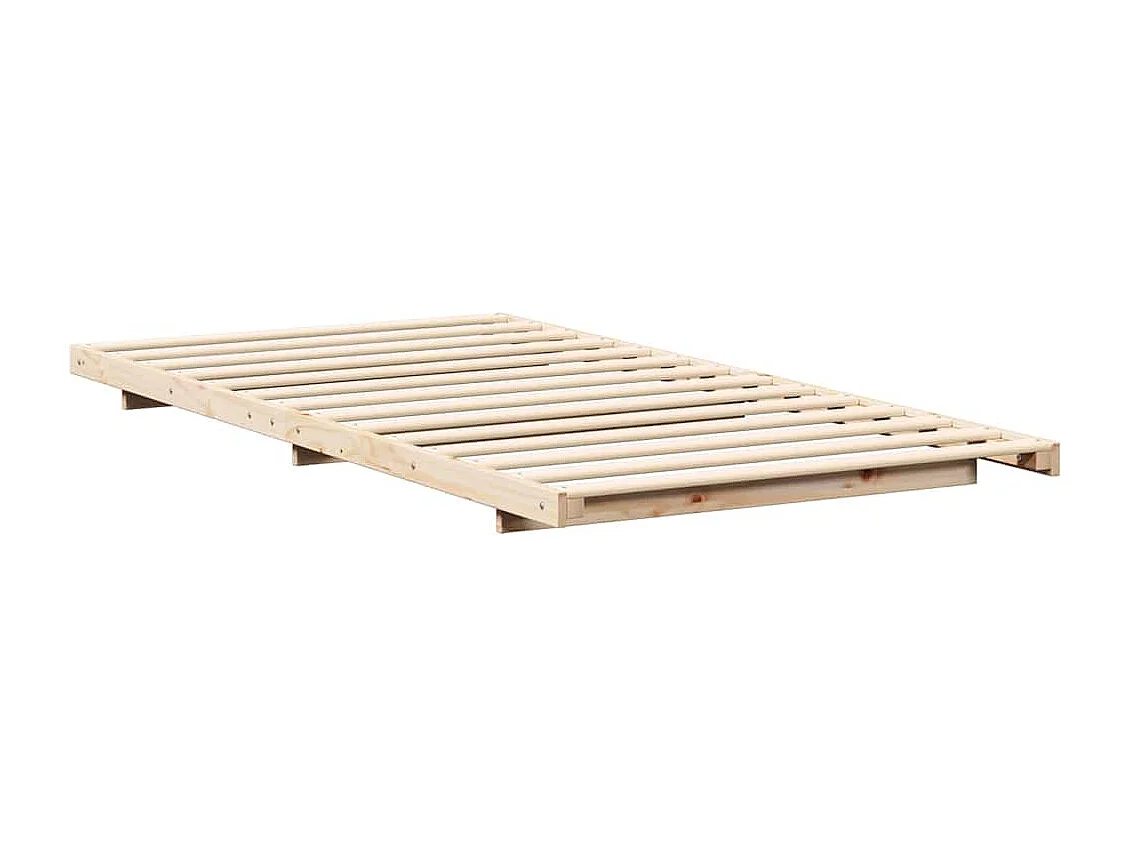 Estructura de cama Marrón 80 x 220 cm Madera maciza de pino