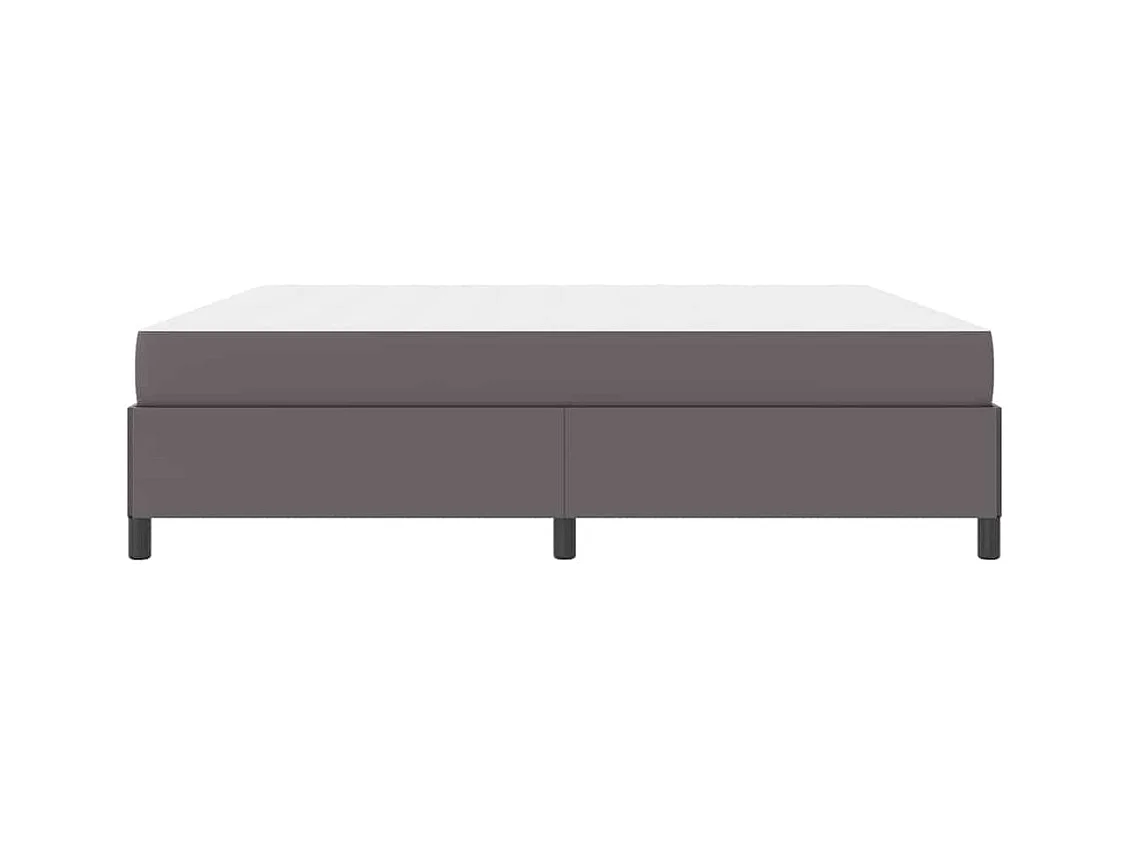 Estructura de cama con colchón con colchón Gris 200 x 200 cm