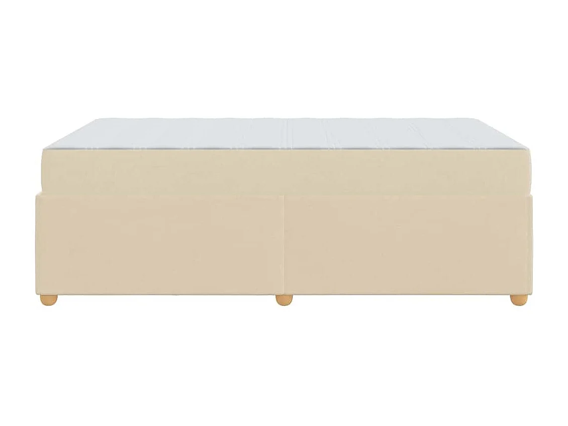 Bedframe met matras Crème 120 x 200 cm Stof