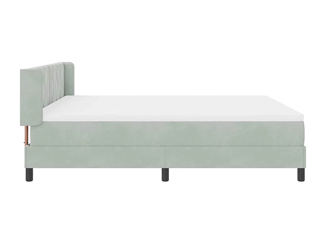 Cama con Somier y Colchón Negra 100x200 cm Terciopelo