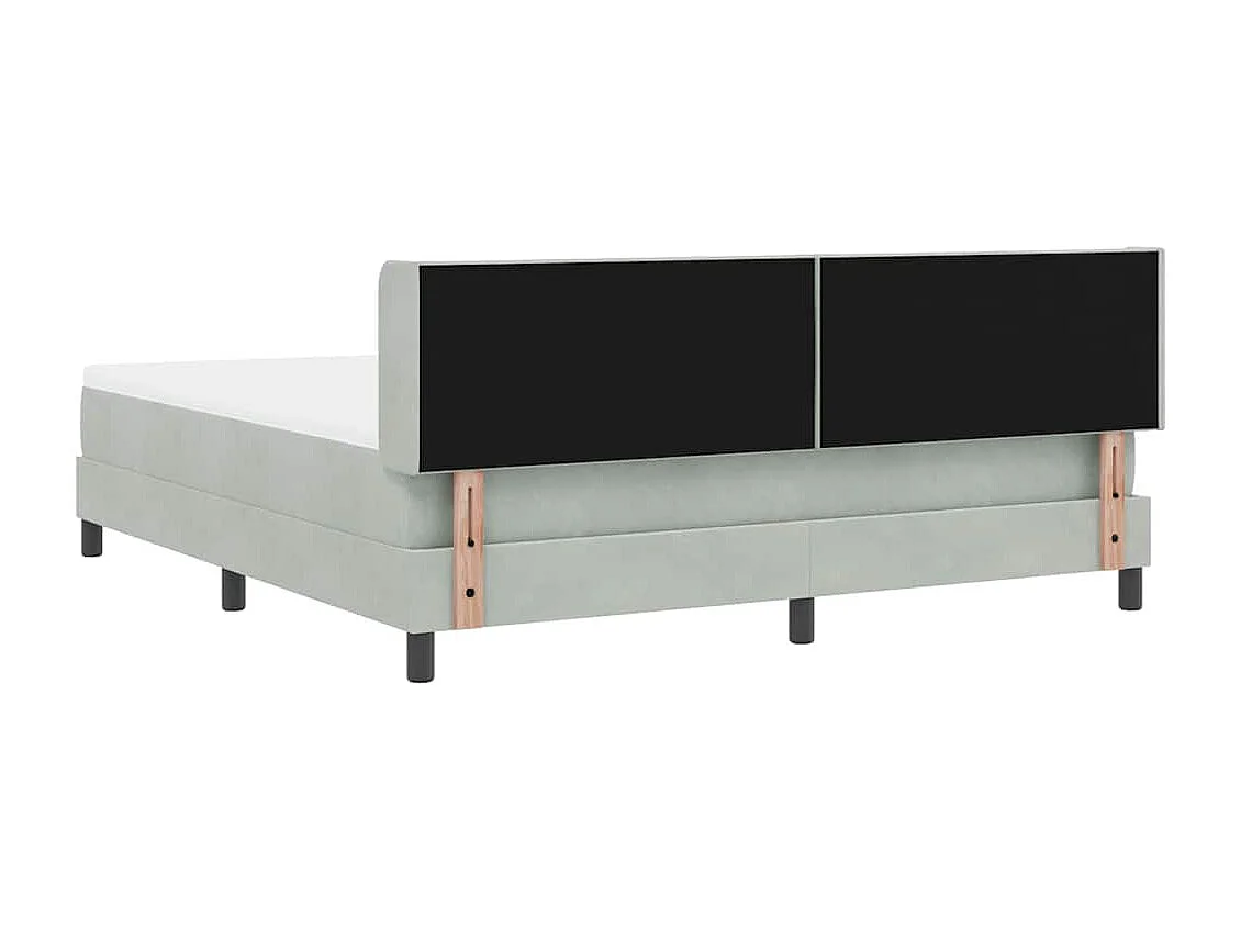 Cama con Somier y Colchón Negra 100x200 cm Terciopelo