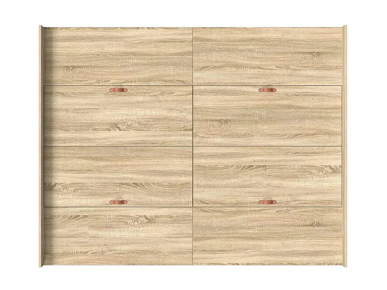 Cadre de lit avec rangement Chêne sonoma 140 x 190 cm