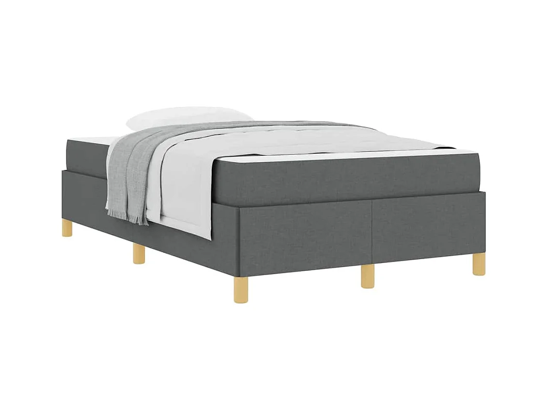 Cadre de lit Gris Foncé et Blanc et Gris Foncé 120 x 200 cm