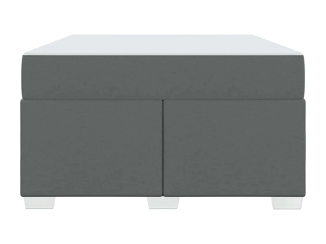 Cadre de lit Gris foncé 120 x 190 cm tissu