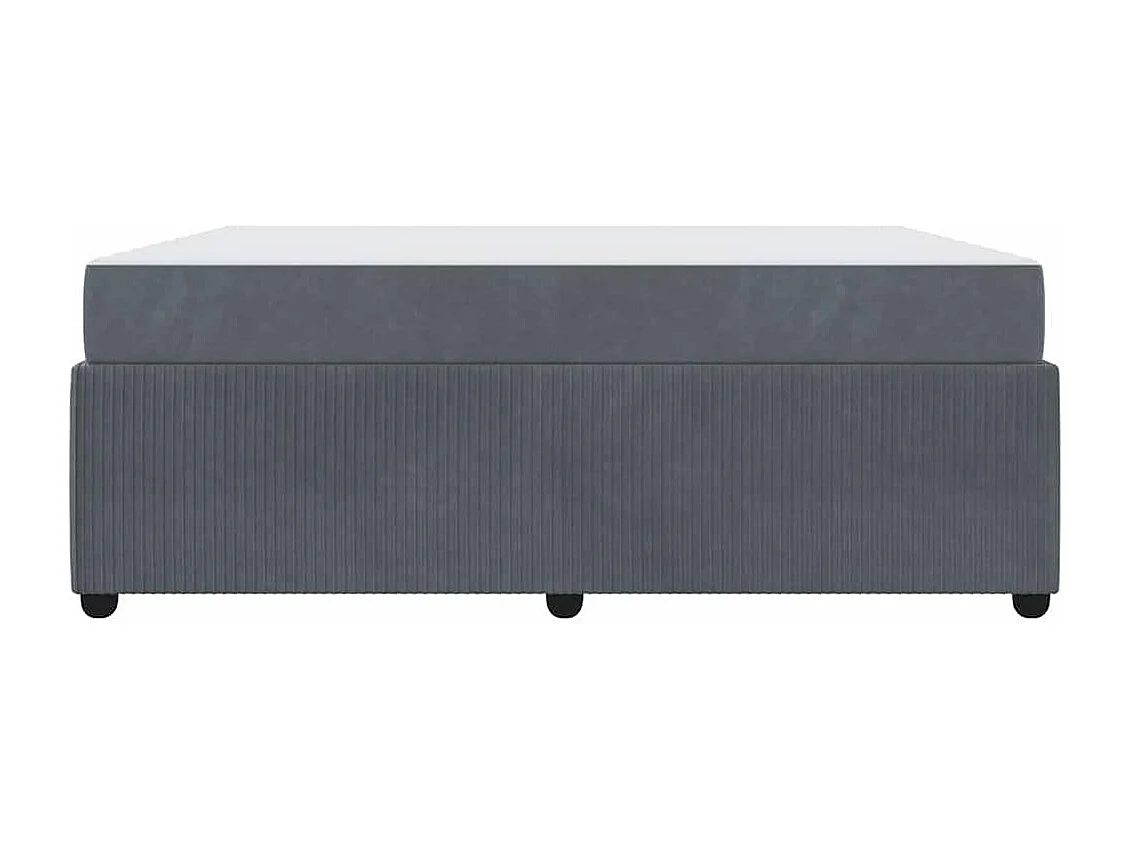 Estrutura de cama com colchão Cinzento escuro 180 x 200 cm