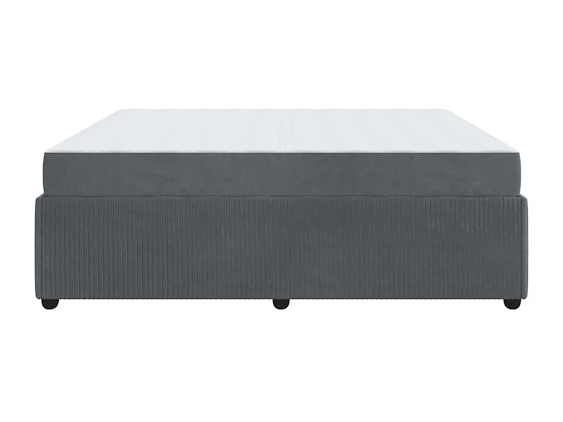 Estrutura de cama com colchão Cinzento escuro 180 x 200 cm