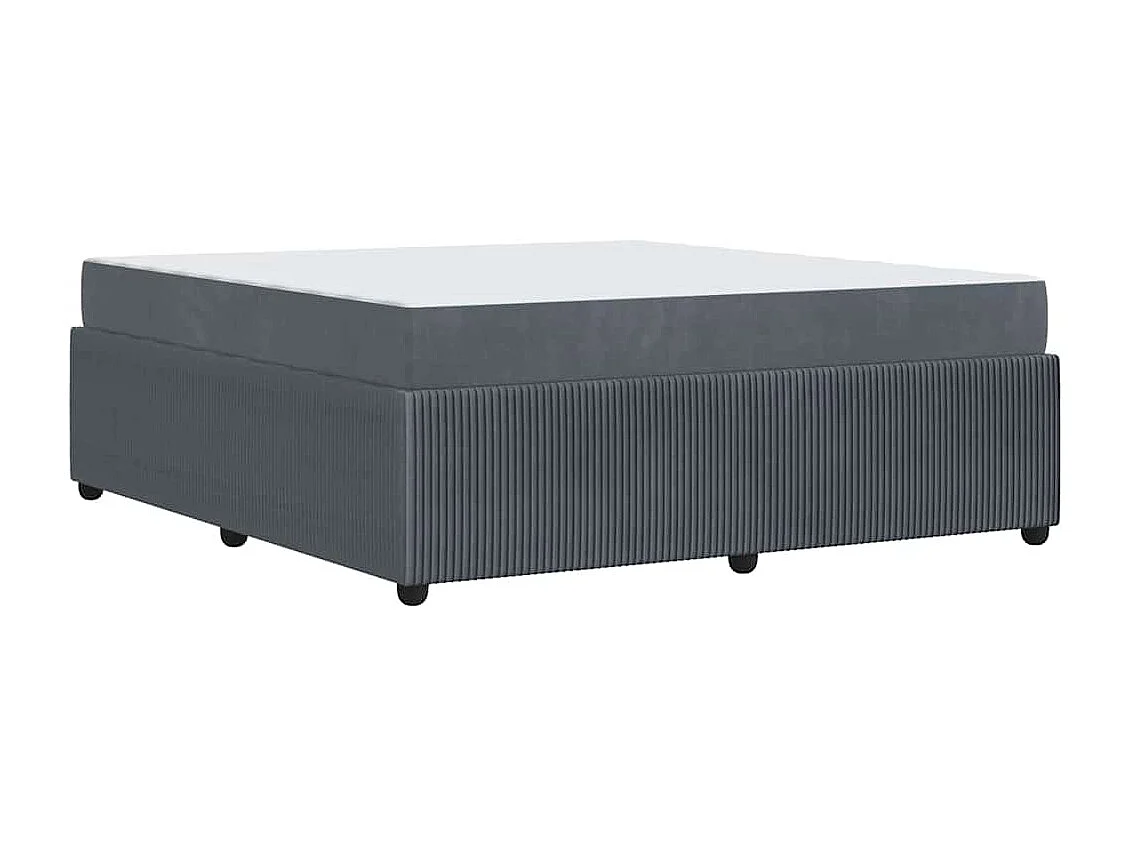 Estrutura de cama com colchão Cinzento escuro 180 x 200 cm