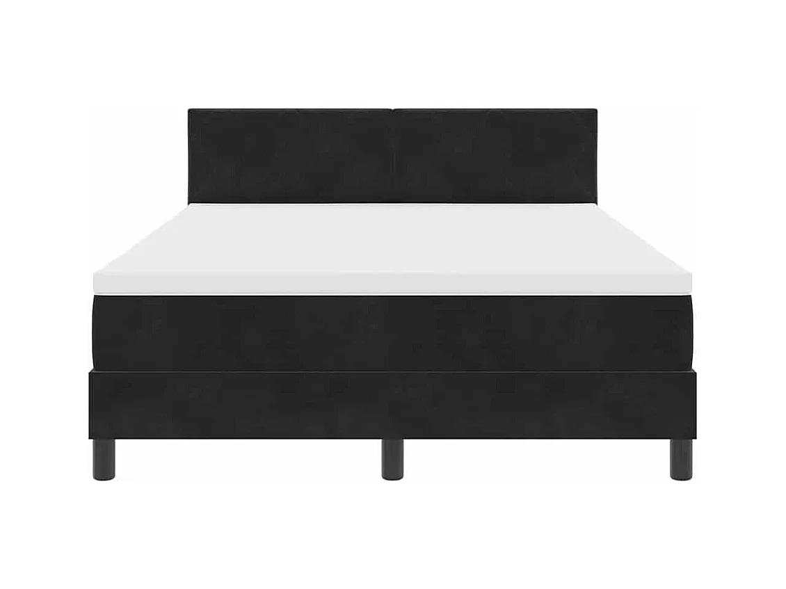 Boxspringbed met Matras met matras Zwart 160 x 200 cm Stof
