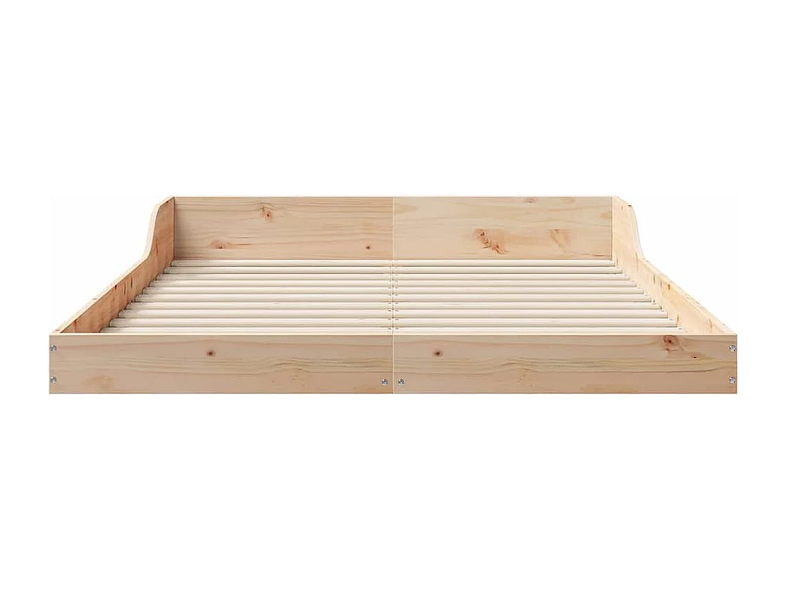 Cadre de lit Marron 120 x 190 cm Bois massif en pin