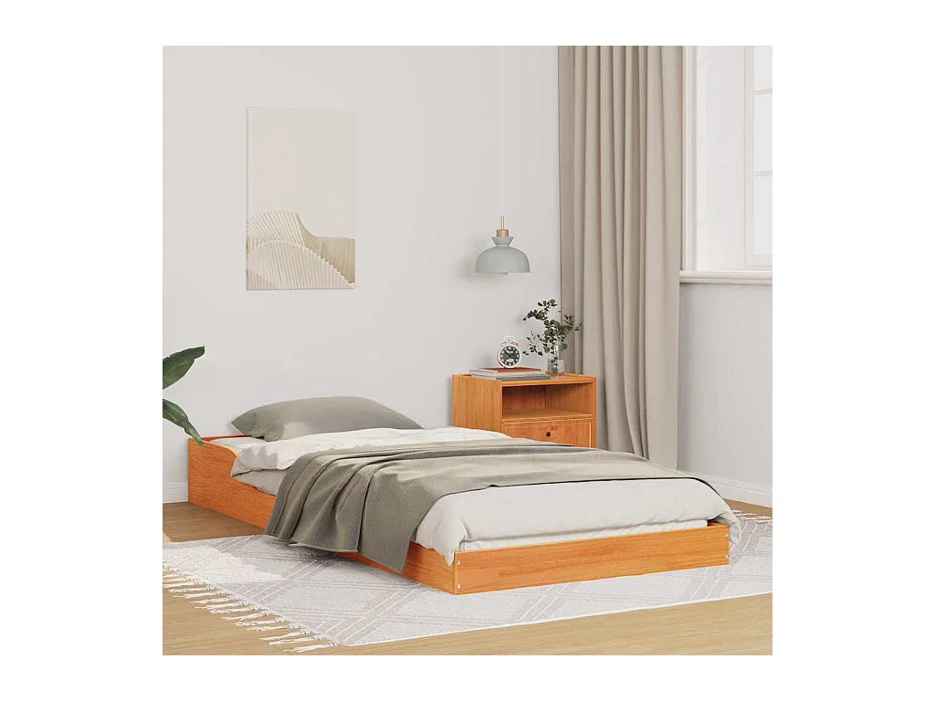 Estrutura da Cama Castanho-mel 90 x 210 cm