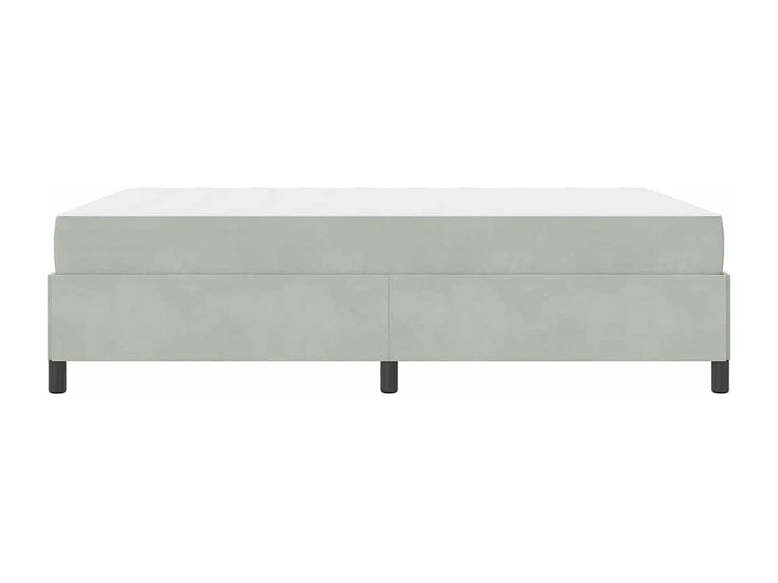 Estrutura da Cama Branco, Cinza Claro e Cinza 160 x 200 cm