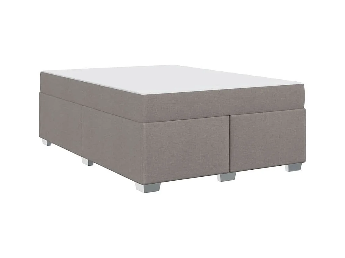 Cadre de lit Taupe 140 x 200 cm tissu
