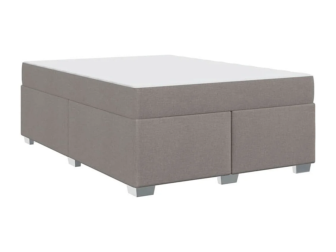 Cadre de lit Taupe 140 x 200 cm tissu