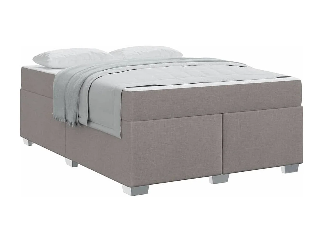 Cadre de lit Taupe 140 x 200 cm tissu