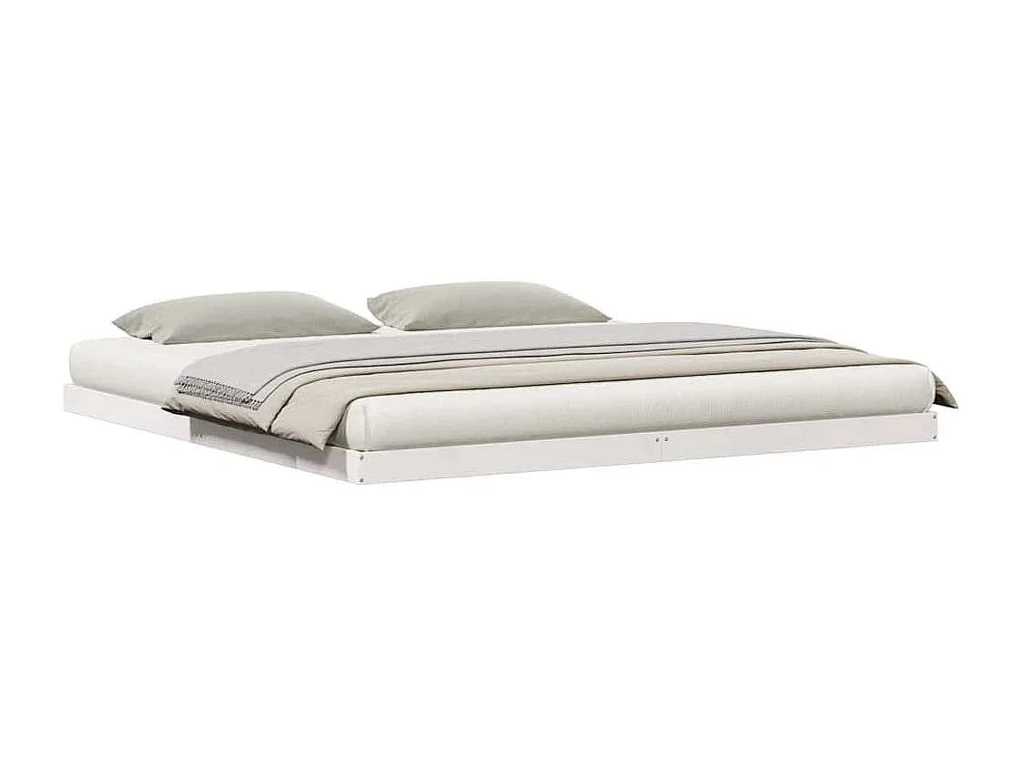 Estrutura de cama de chão Branco 180 x 210 cm