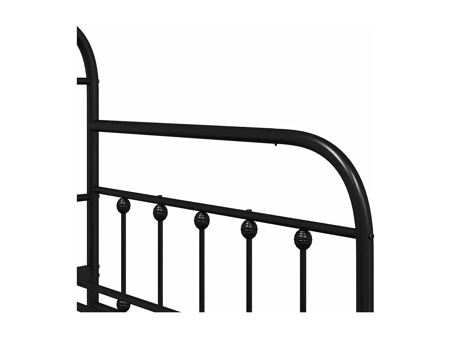 Estructura de cama de día con cabecera Negro 90 x 190 cm Acero