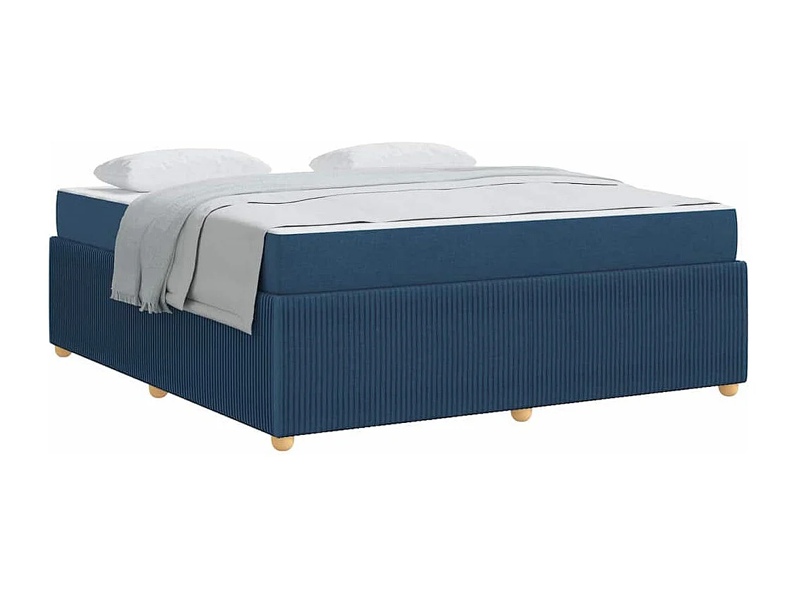 Bedframe met matras met matras Blauw 180 x 200 cm Stof