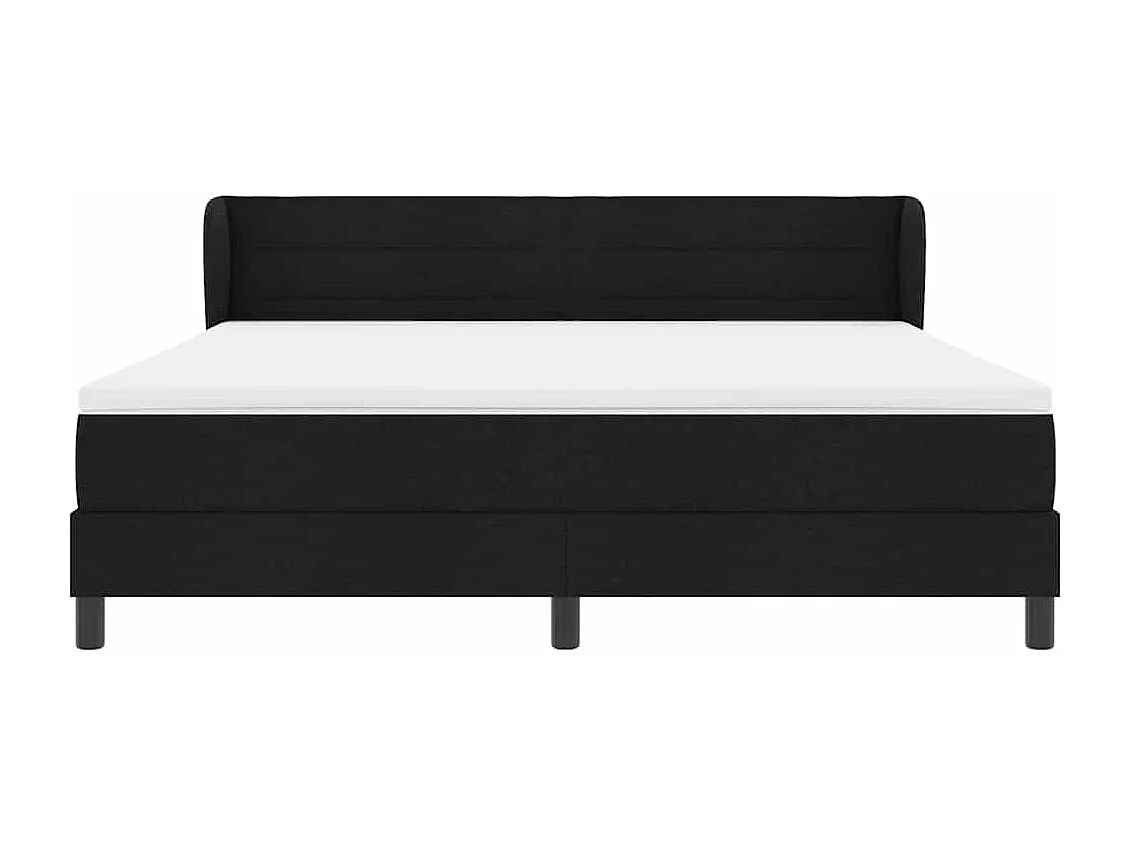 Boxspringbed met matras met matras Zwart 180 x 200 cm Stof