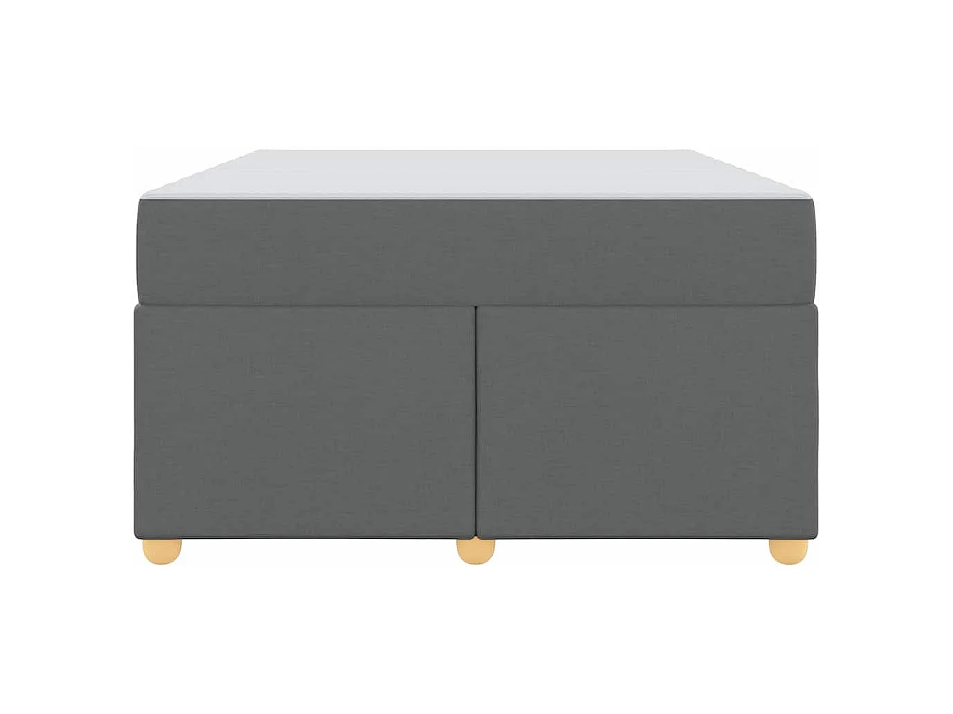 Bedframe met matras Donkergrijs 120 x 190 cm Stof