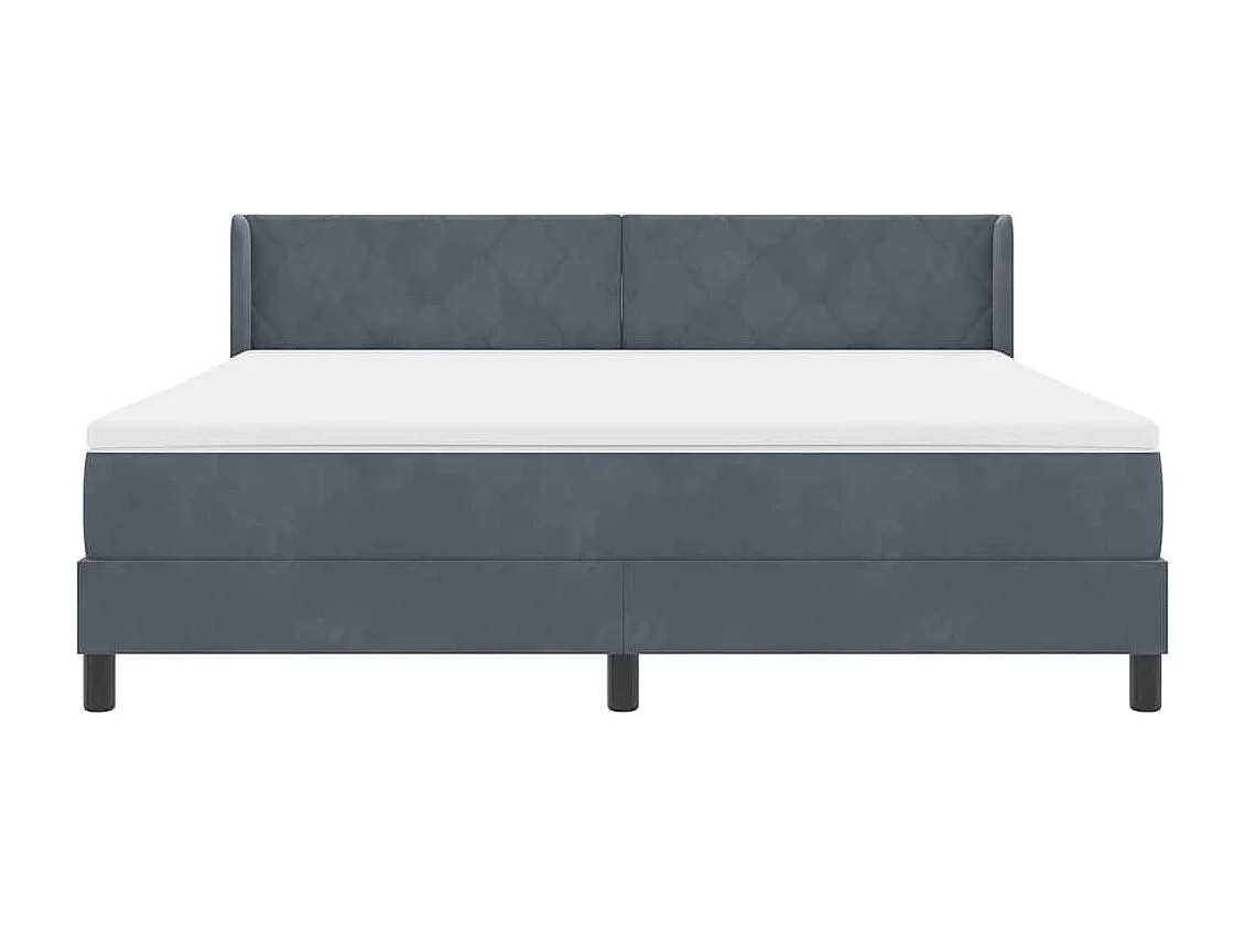 Cama con Somier y Colchón Negra 100x200 cm Terciopelo