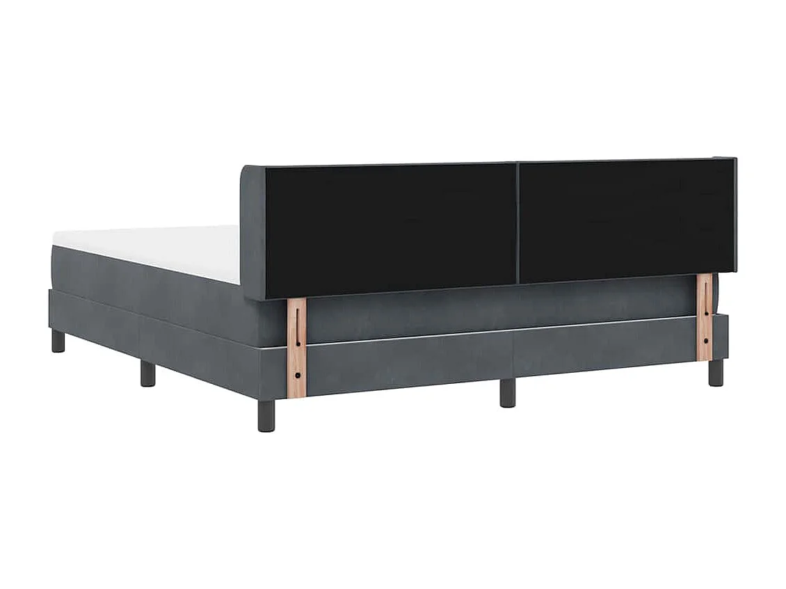 Cama con Somier y Colchón Negra 100x200 cm Terciopelo