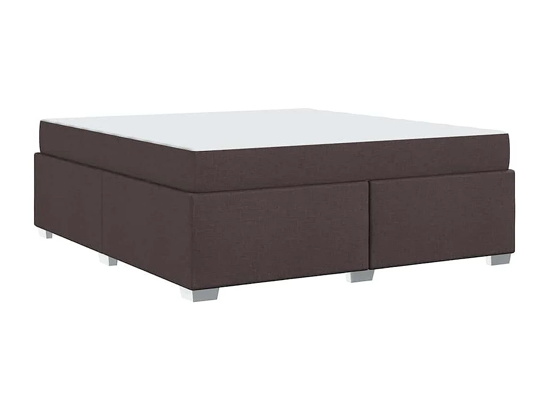 Estructura de cama Marrón oscuro 180 x 200 cm tela