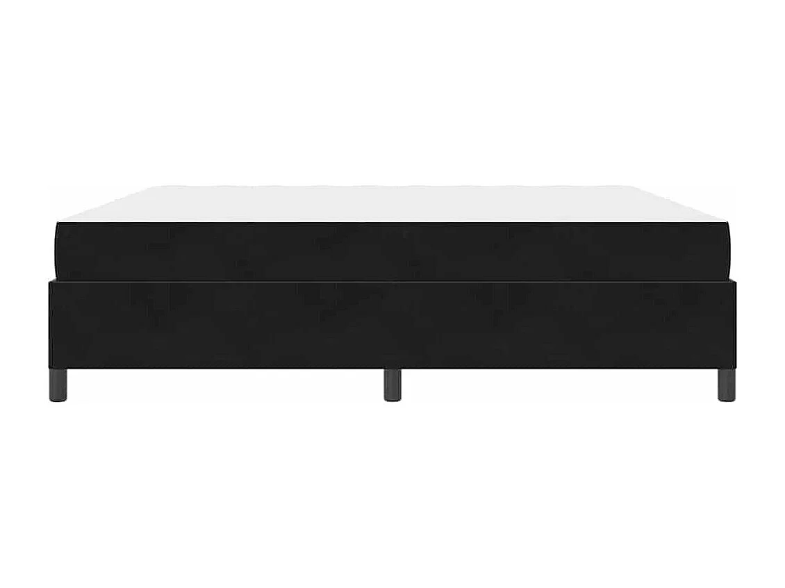 Estructura de cama Negro y Blanco y Negro 200 x 200 cm