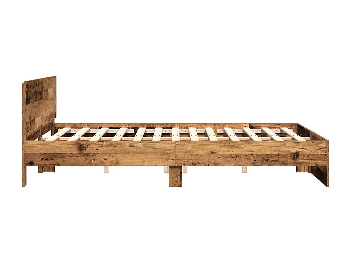 Cadre de Lit Bois Ancien 180 x 200 cm Bois d'ingénierie