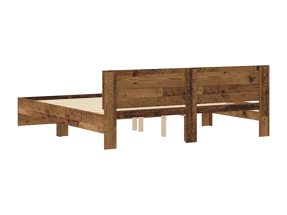 Cadre de Lit Bois Ancien 180 x 200 cm Bois d'ingénierie