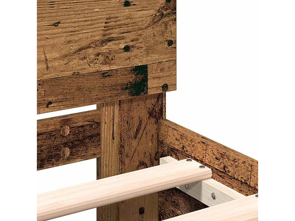 Cadre de Lit Bois Ancien 180 x 200 cm Bois d'ingénierie