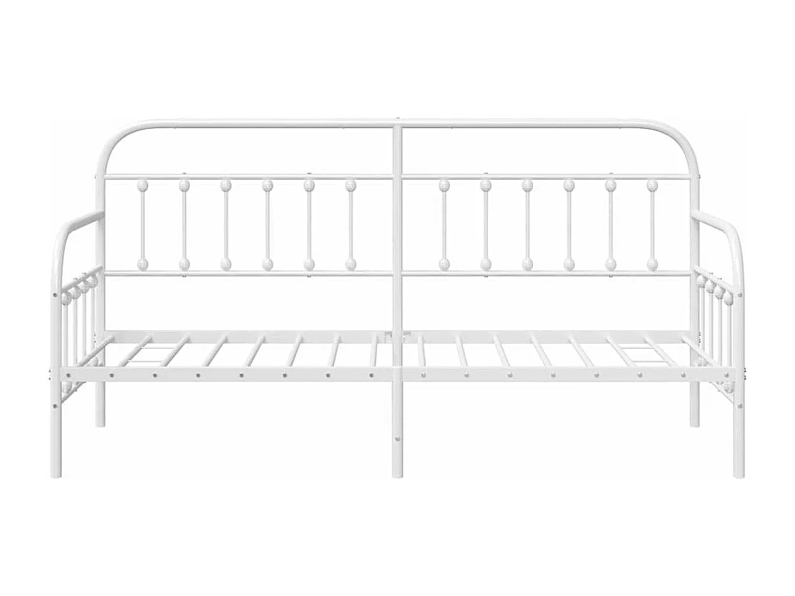 Estructura de cama de día con cabecera 80 x 200 cm Acero