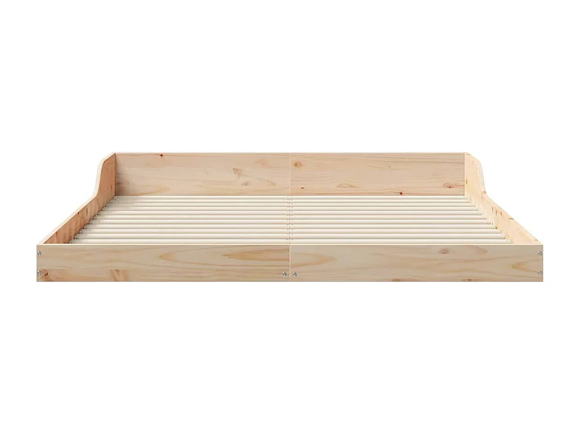 Cadre de lit Marron 140 x 200 cm Bois massif en pin