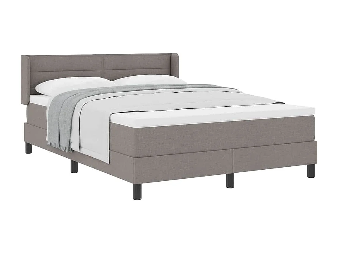 Cadre de lit avec matelas avec matelas Taupe 160 x 200 cm