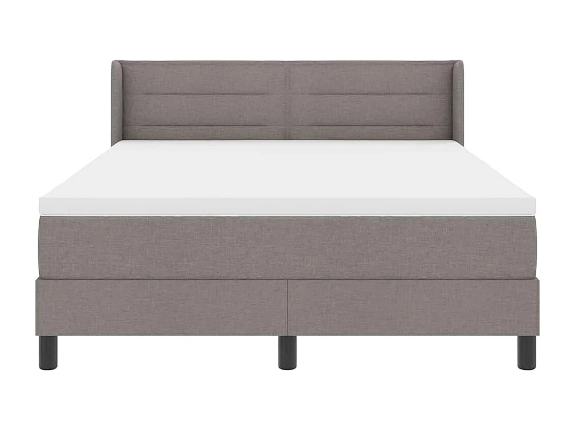 Cadre de lit avec matelas avec matelas Taupe 160 x 200 cm