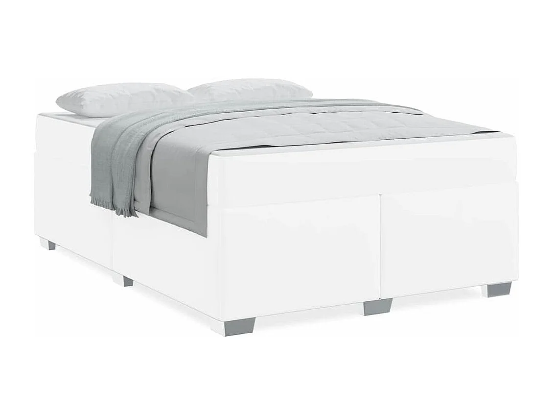 Cadre de lit Blanc 160 x 200 cm Faux cuir