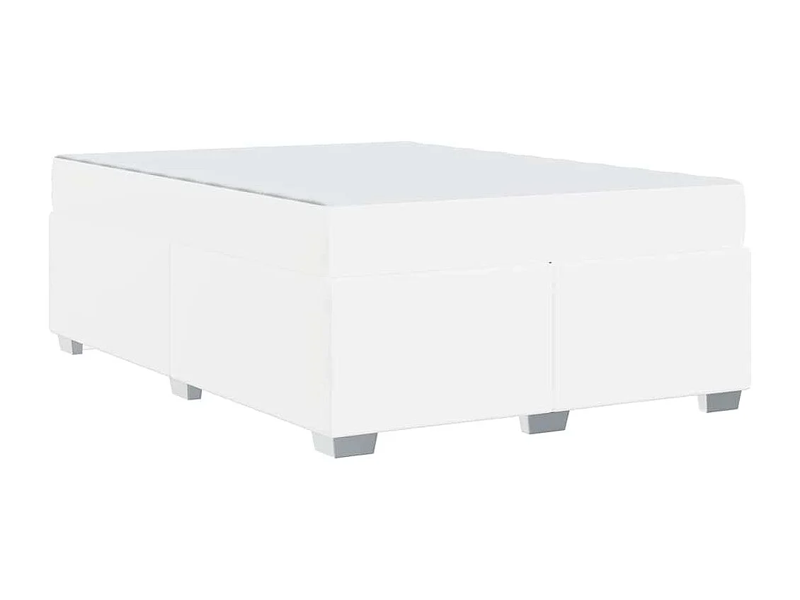 Cadre de lit Blanc 160 x 200 cm Faux cuir