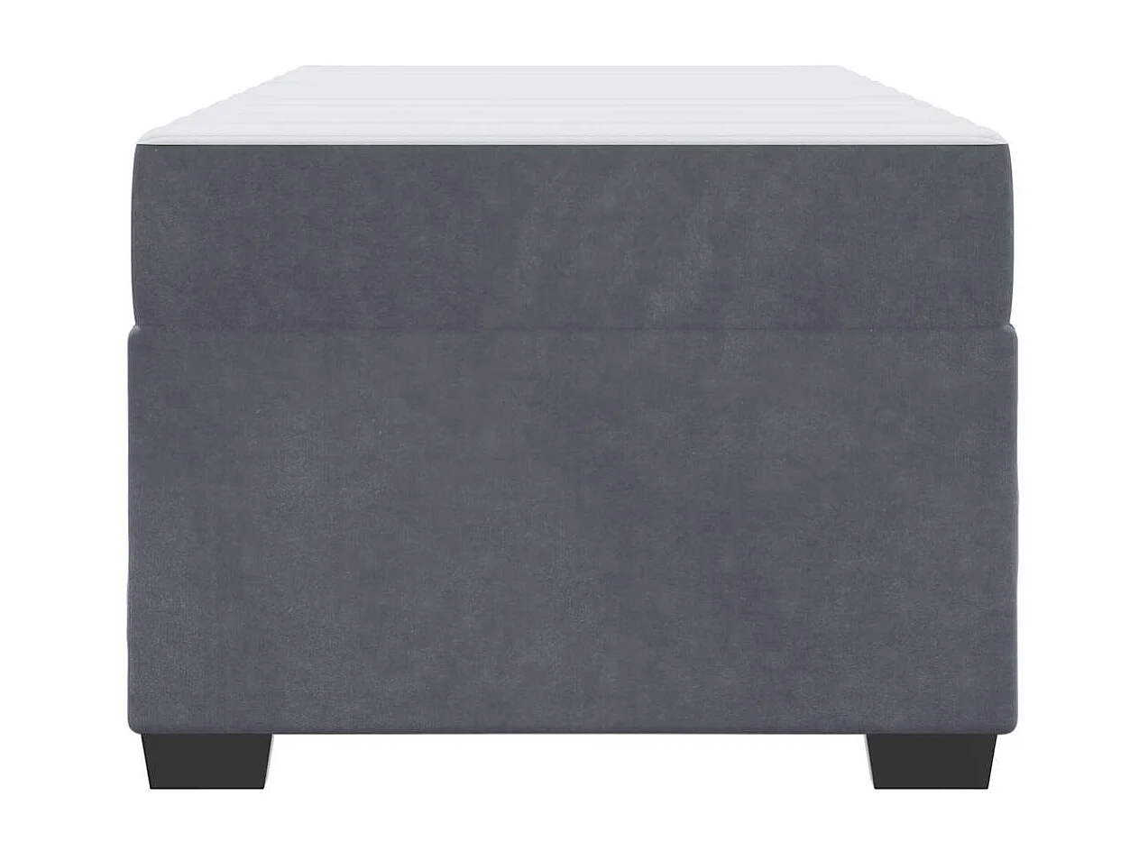 Estructura de cama con colchón Gris oscuro 90 x 190 cm