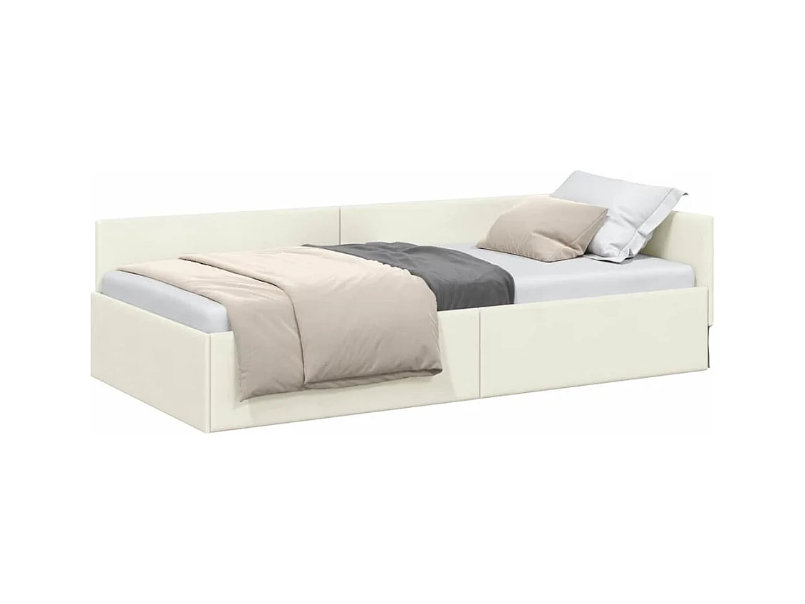 Anders met hoofdeinde Crème 100 x 200 cm