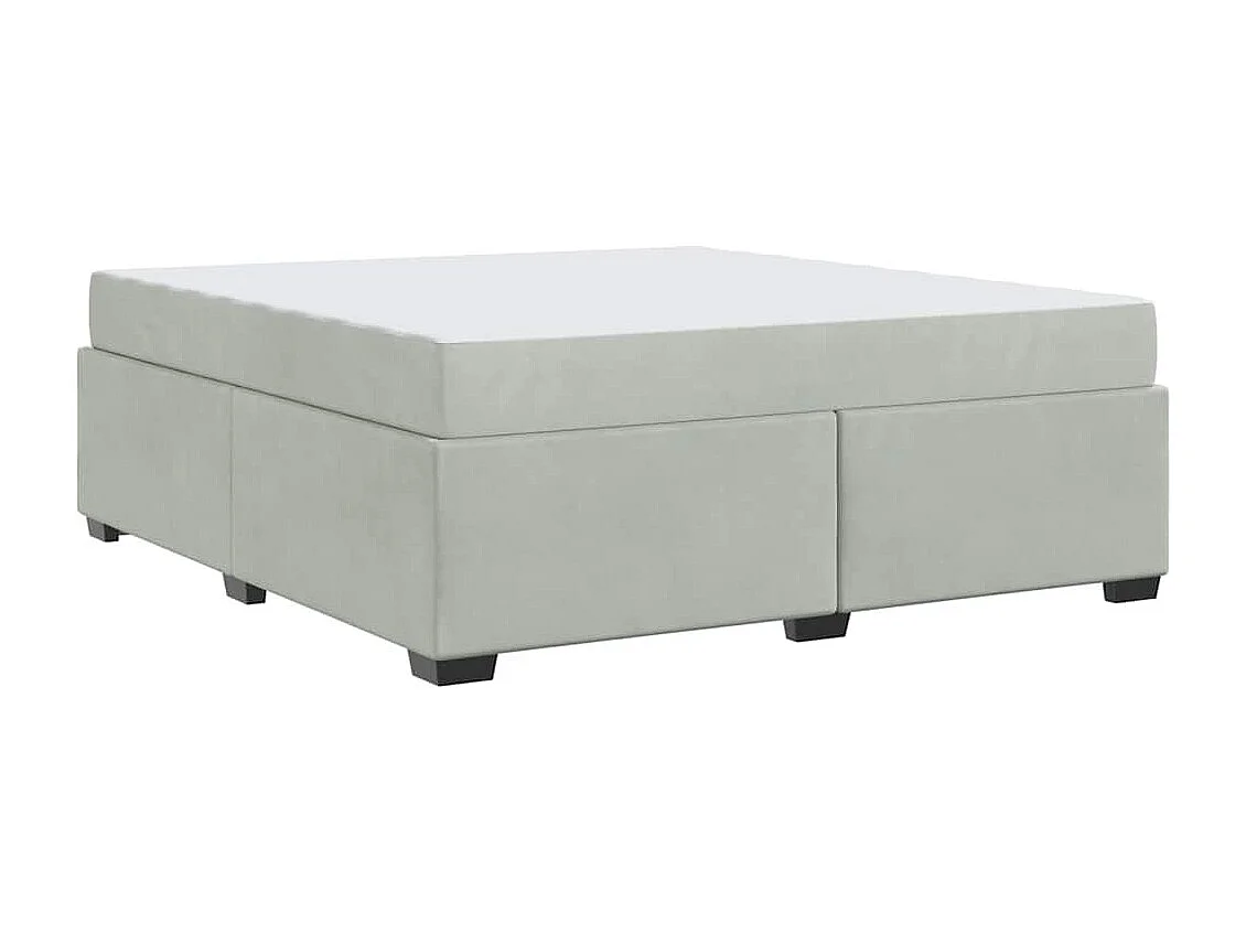 Estrutura de cama com colchão Cinzento-claro 180 x 200 cm