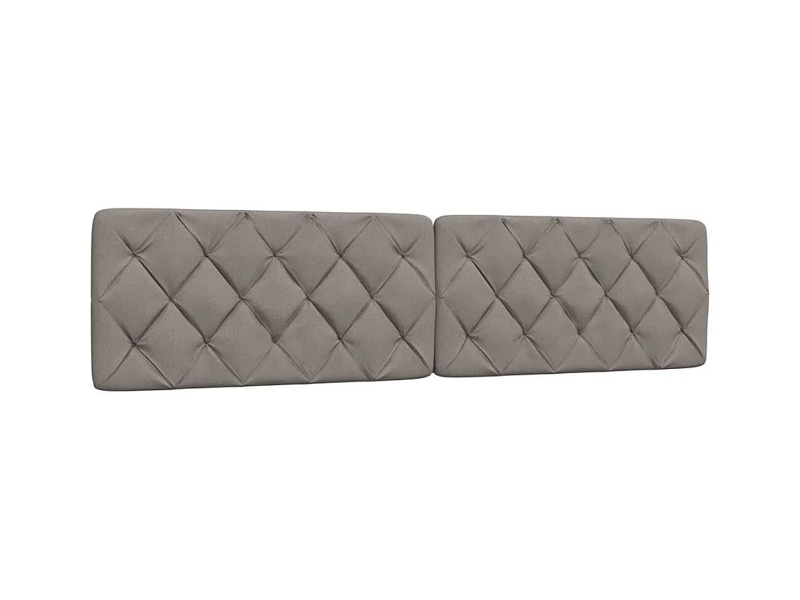 Cadre de lit sans matelas taupe 200x200 cm tissu