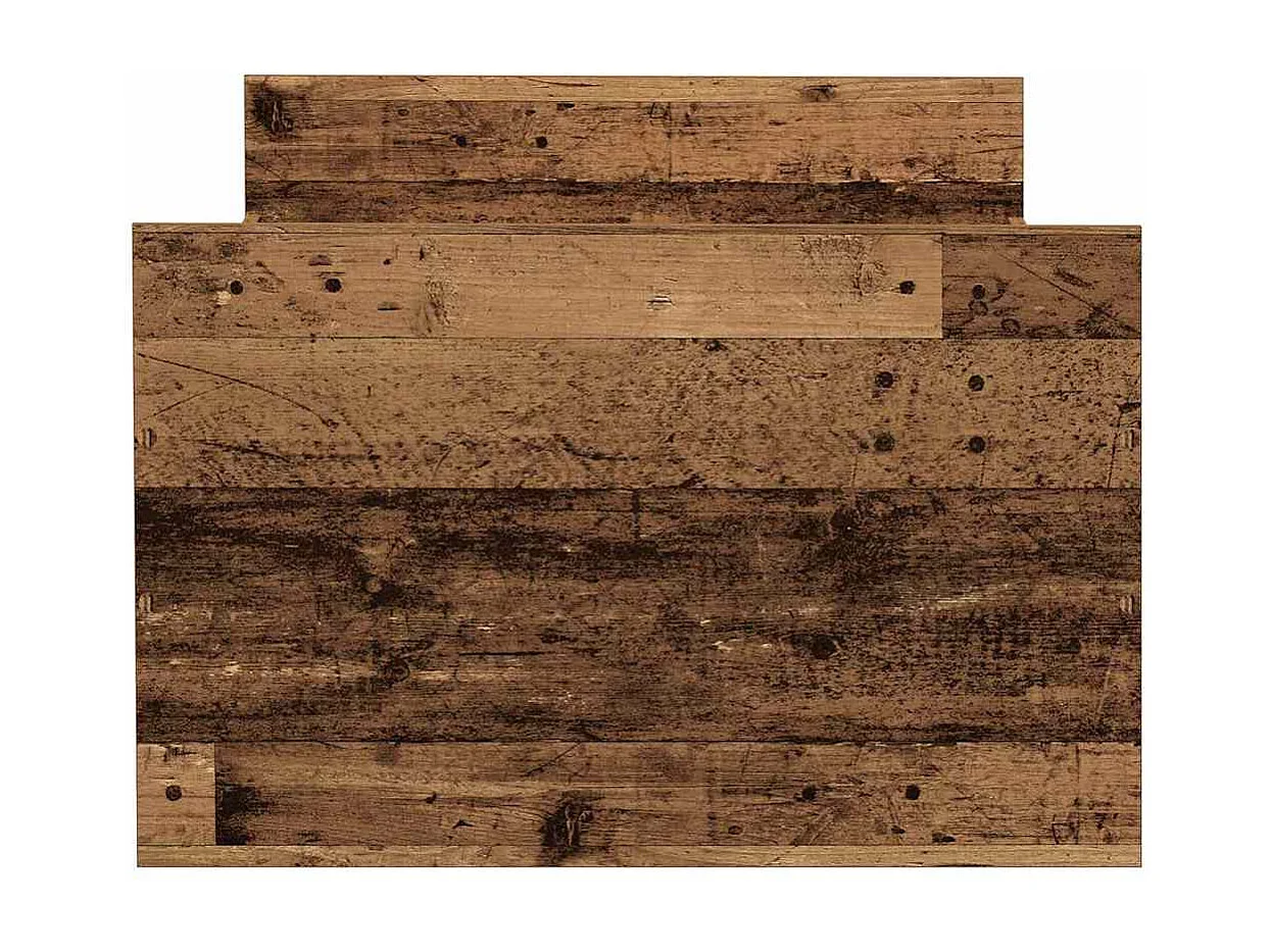 Bedframe met hoofdeinde Oud hout 75 x 190 cm Bewerkt hout