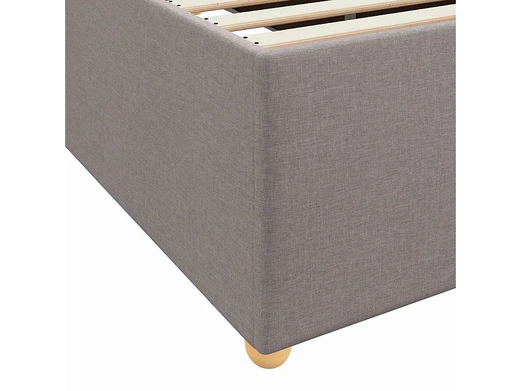 Estrutura da Cama Cinzento-acastanhado 100 x 200 cm tecido