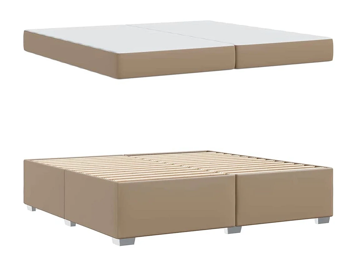 Estrutura da Cama Cappuccino 200 x 200 cm Couro sintético