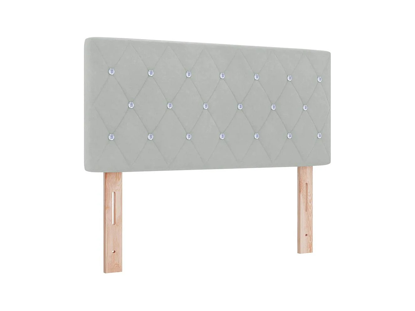 Cama con Somier y Colchón Gris Claro 100 x 200 cm tela