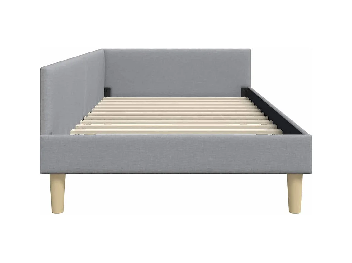 Cadre de lit d'angle Autre Gris clair 90 x 200 cm