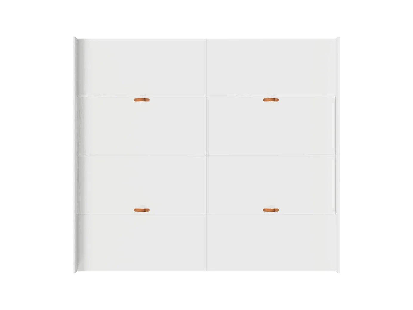 Cadre de lit avec rangement avec tête de lit Blanc 180 x 200 cm