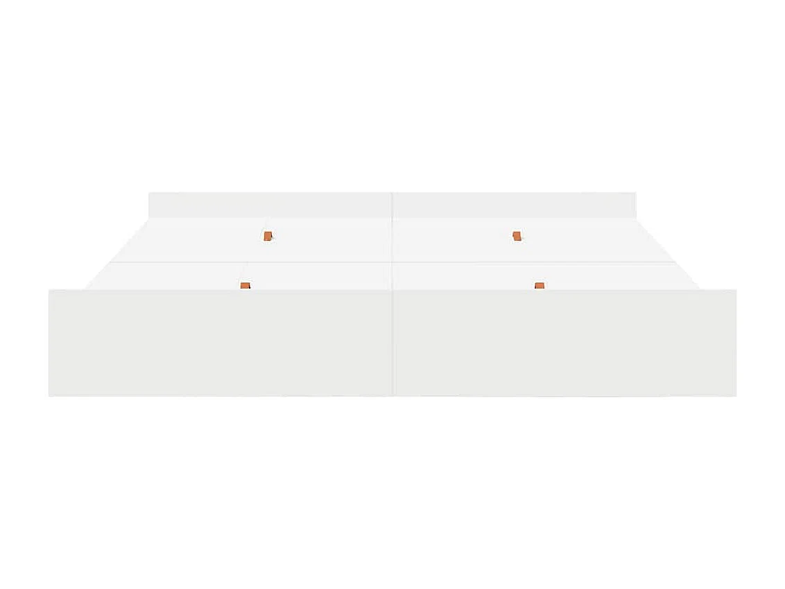 Cadre de lit avec rangement avec tête de lit Blanc 180 x 200 cm