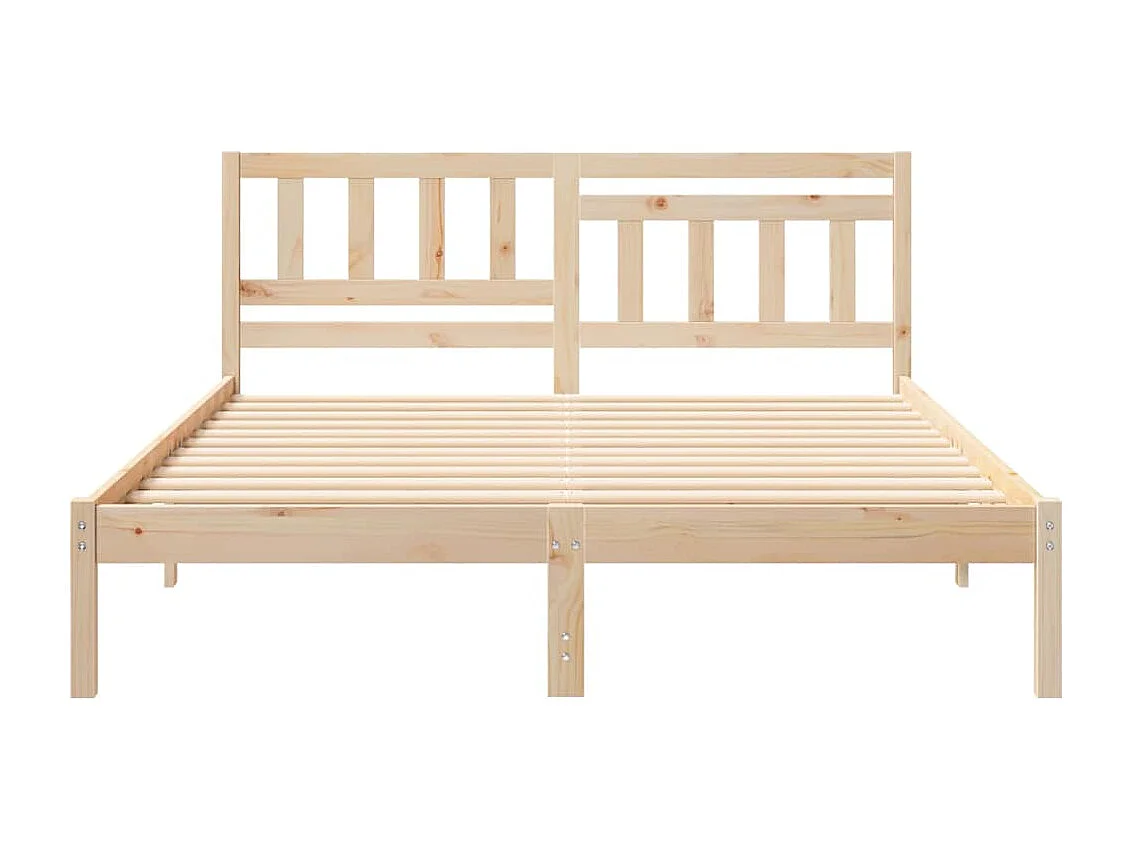 Cadre de lit Marron 140 x 200 cm Bois massif en pin