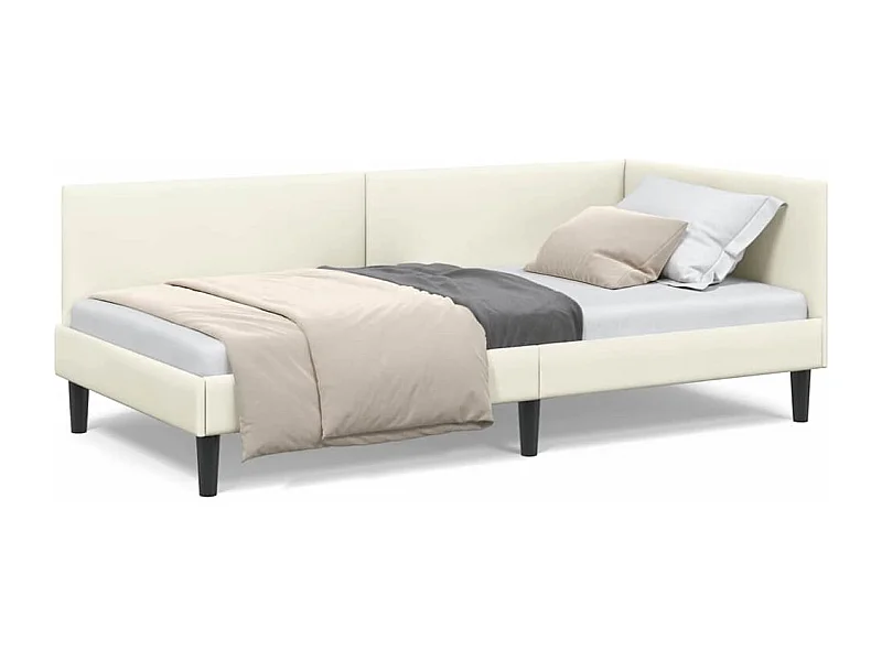 Estrutura de Cama de Canto Outros Manual Creme 90 x 190 cm